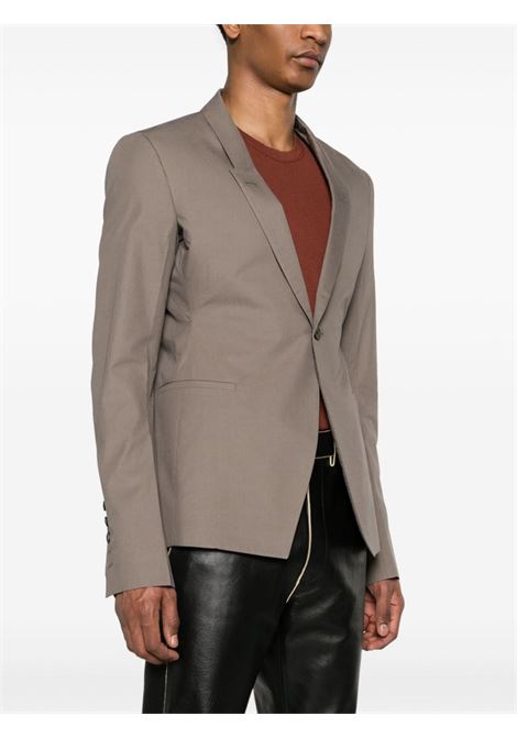 Blazer monopetto in girigio - uomo RICK OWENS | RU01D3733P34